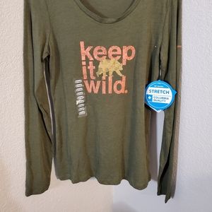Columbia "keep it wild"  long sleeve Tee S